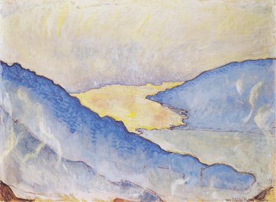 Evening Mist at Lake Thun by Ferdinand Hodler